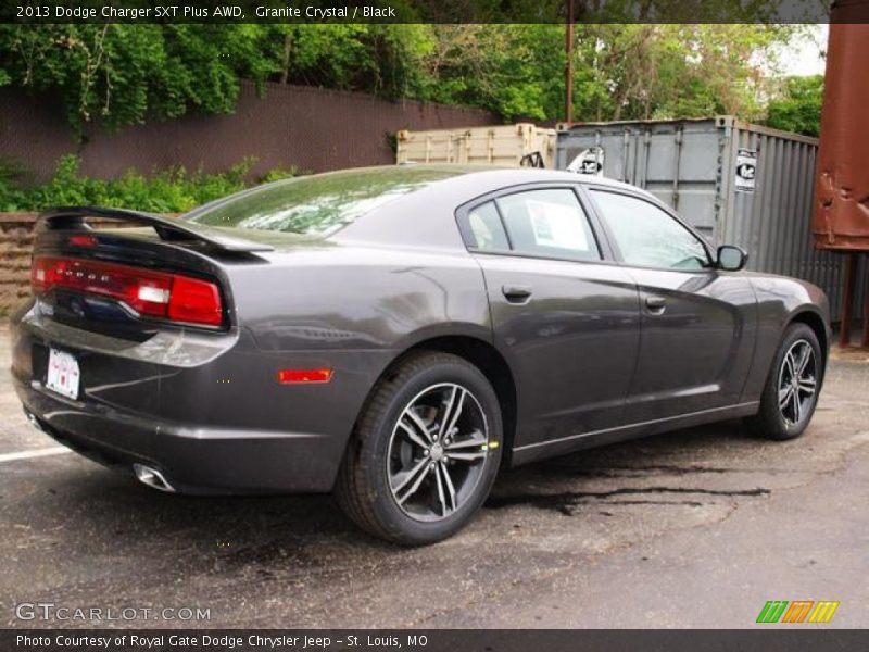 Granite Crystal / Black 2013 Dodge Charger SXT Plus AWD