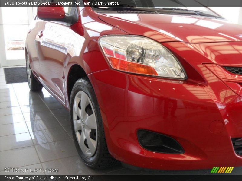 Barcelona Red Pearl / Dark Charcoal 2008 Toyota Yaris S Sedan