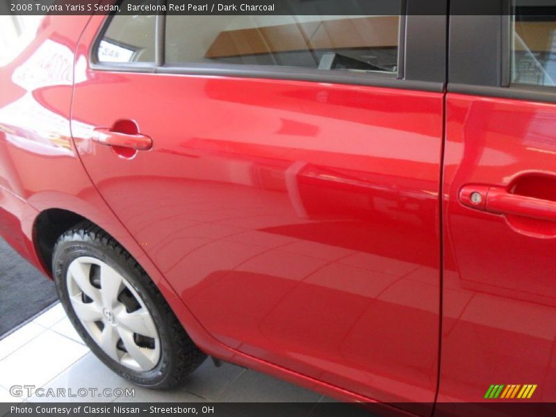 Barcelona Red Pearl / Dark Charcoal 2008 Toyota Yaris S Sedan