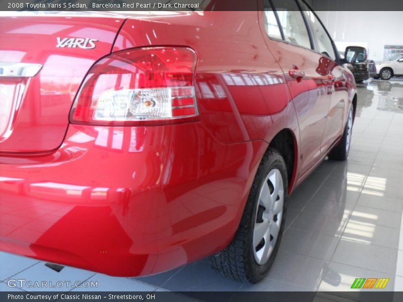 Barcelona Red Pearl / Dark Charcoal 2008 Toyota Yaris S Sedan
