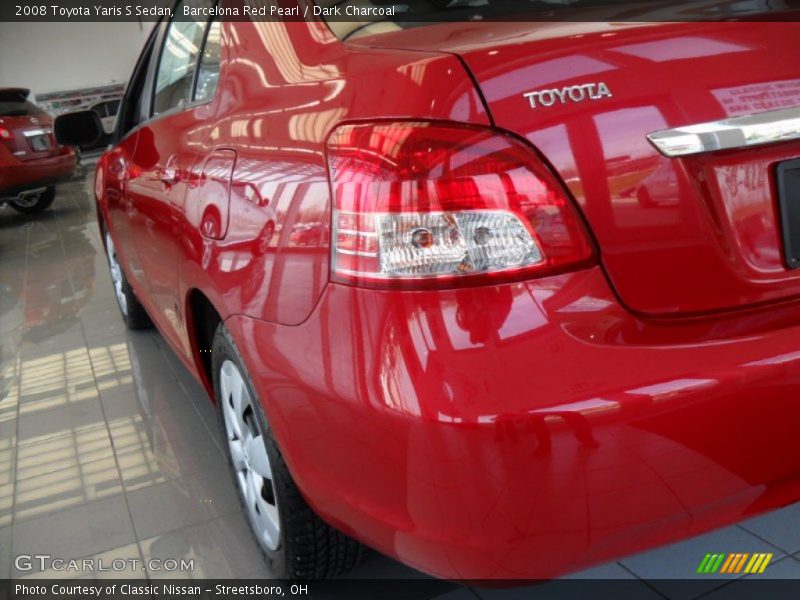 Barcelona Red Pearl / Dark Charcoal 2008 Toyota Yaris S Sedan