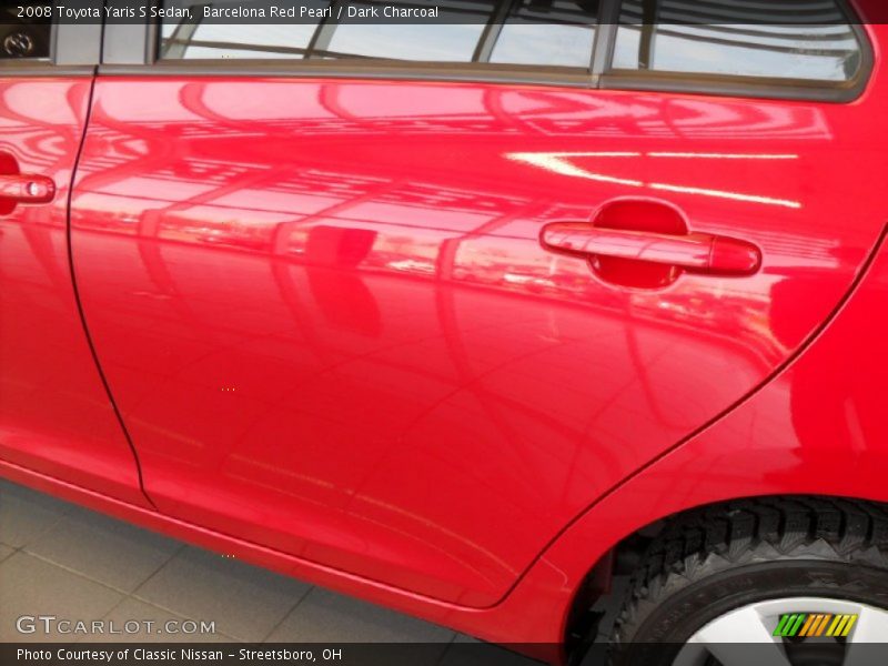 Barcelona Red Pearl / Dark Charcoal 2008 Toyota Yaris S Sedan