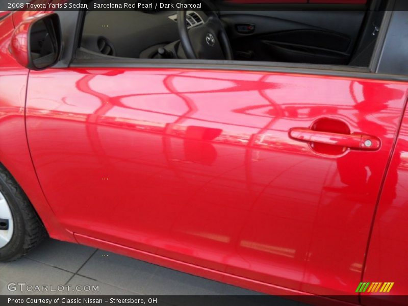Barcelona Red Pearl / Dark Charcoal 2008 Toyota Yaris S Sedan