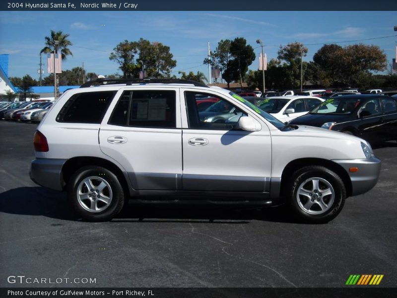 Nordic White / Gray 2004 Hyundai Santa Fe