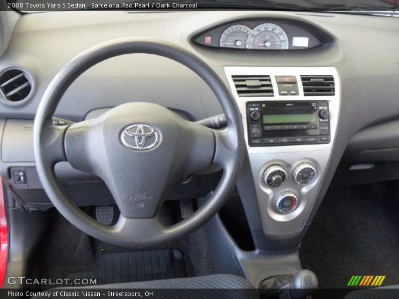 Barcelona Red Pearl / Dark Charcoal 2008 Toyota Yaris S Sedan