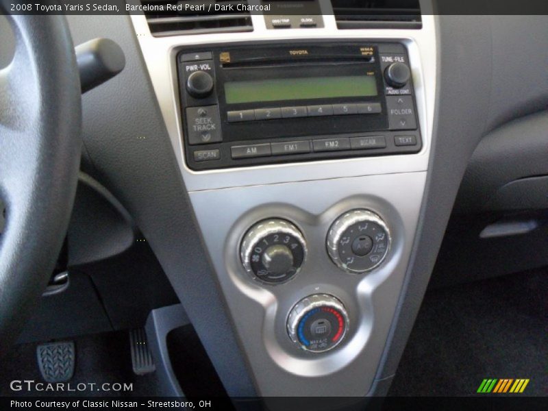 Barcelona Red Pearl / Dark Charcoal 2008 Toyota Yaris S Sedan
