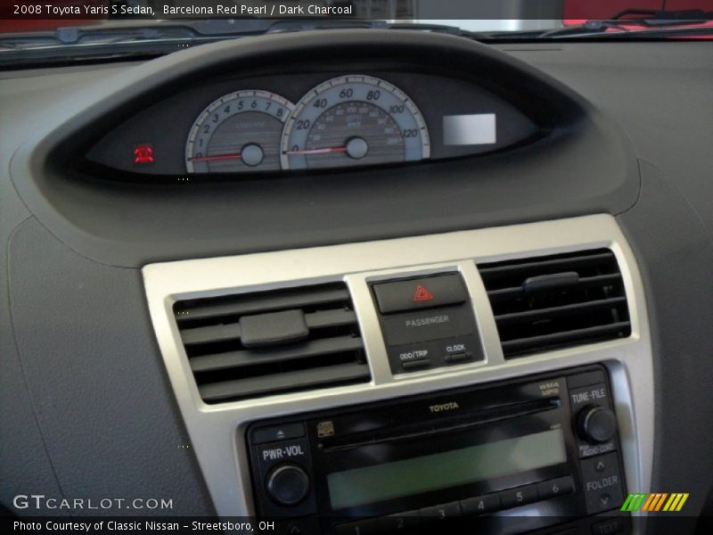 Barcelona Red Pearl / Dark Charcoal 2008 Toyota Yaris S Sedan