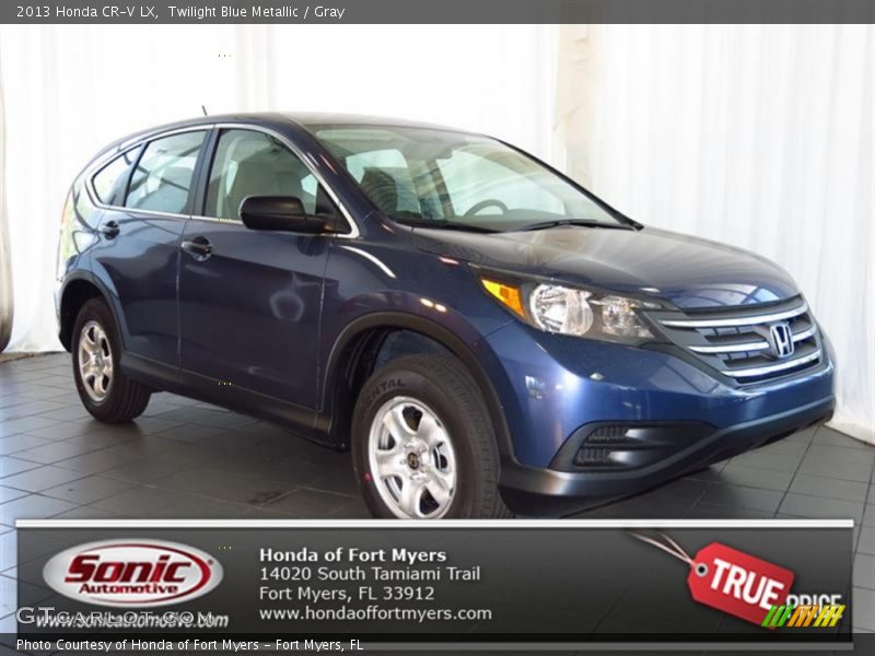 Twilight Blue Metallic / Gray 2013 Honda CR-V LX