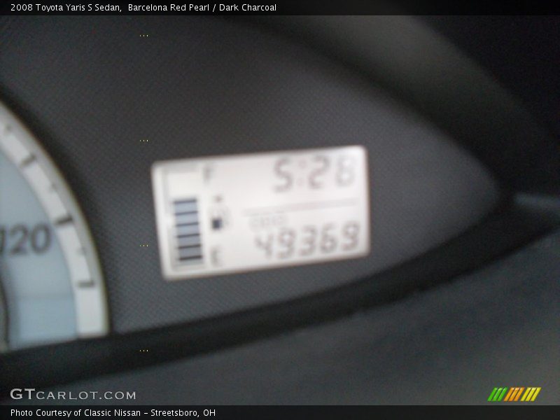 Barcelona Red Pearl / Dark Charcoal 2008 Toyota Yaris S Sedan