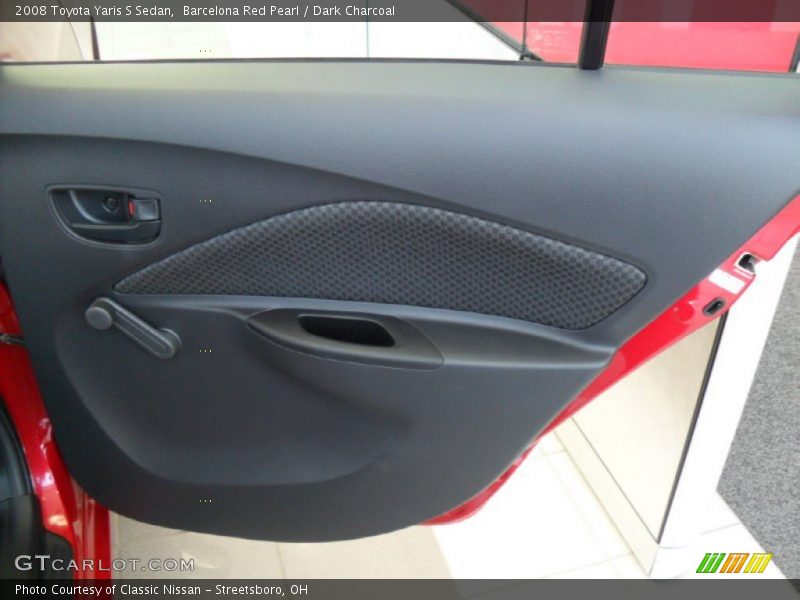 Barcelona Red Pearl / Dark Charcoal 2008 Toyota Yaris S Sedan