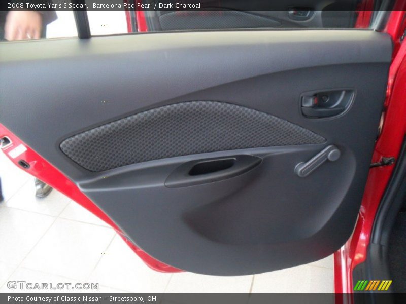 Barcelona Red Pearl / Dark Charcoal 2008 Toyota Yaris S Sedan