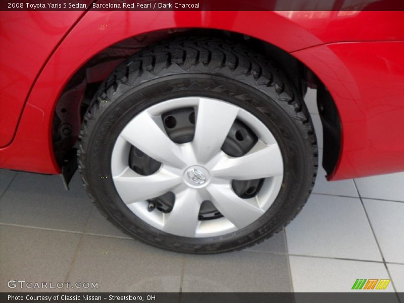 Barcelona Red Pearl / Dark Charcoal 2008 Toyota Yaris S Sedan