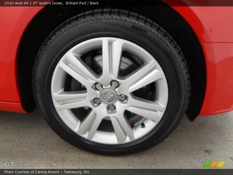 Brilliant Red / Black 2010 Audi A4 2.0T quattro Sedan