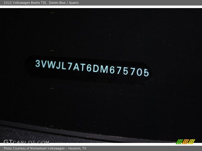 Denim Blue / Quartz 2013 Volkswagen Beetle TDI