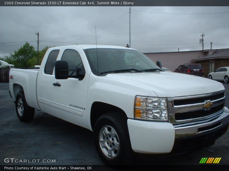 Summit White / Ebony 2009 Chevrolet Silverado 1500 LT Extended Cab 4x4