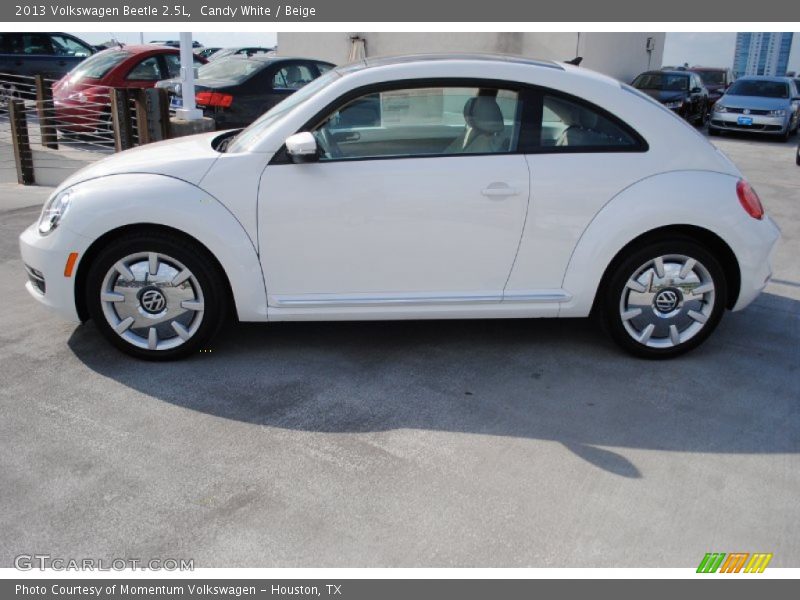 Candy White / Beige 2013 Volkswagen Beetle 2.5L