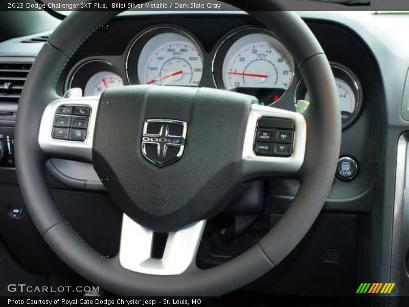 Billet Silver Metallic / Dark Slate Gray 2013 Dodge Challenger SXT Plus