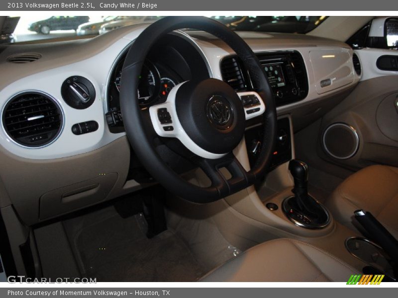 Candy White / Beige 2013 Volkswagen Beetle 2.5L