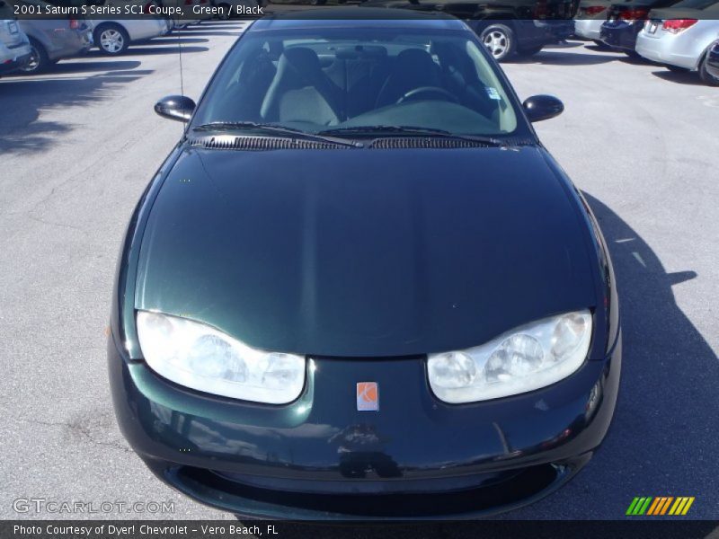 Green / Black 2001 Saturn S Series SC1 Coupe