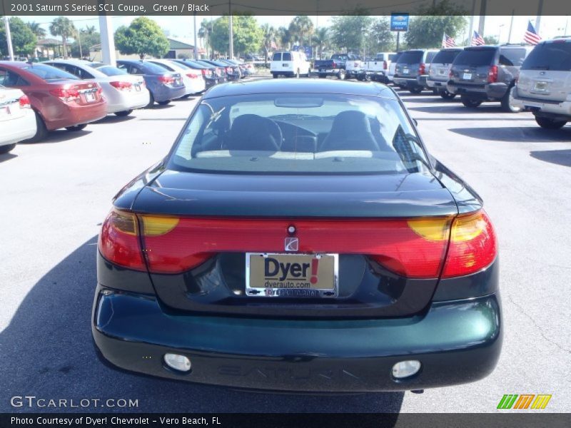 Green / Black 2001 Saturn S Series SC1 Coupe