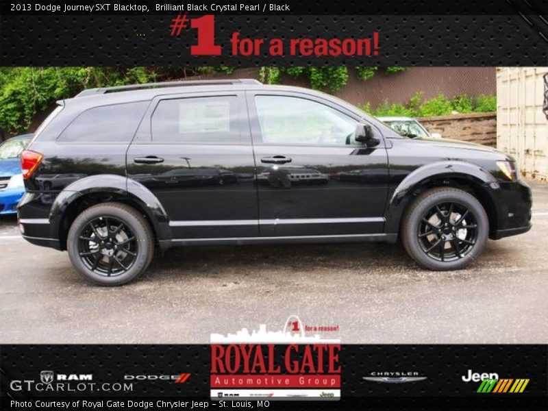 Brilliant Black Crystal Pearl / Black 2013 Dodge Journey SXT Blacktop