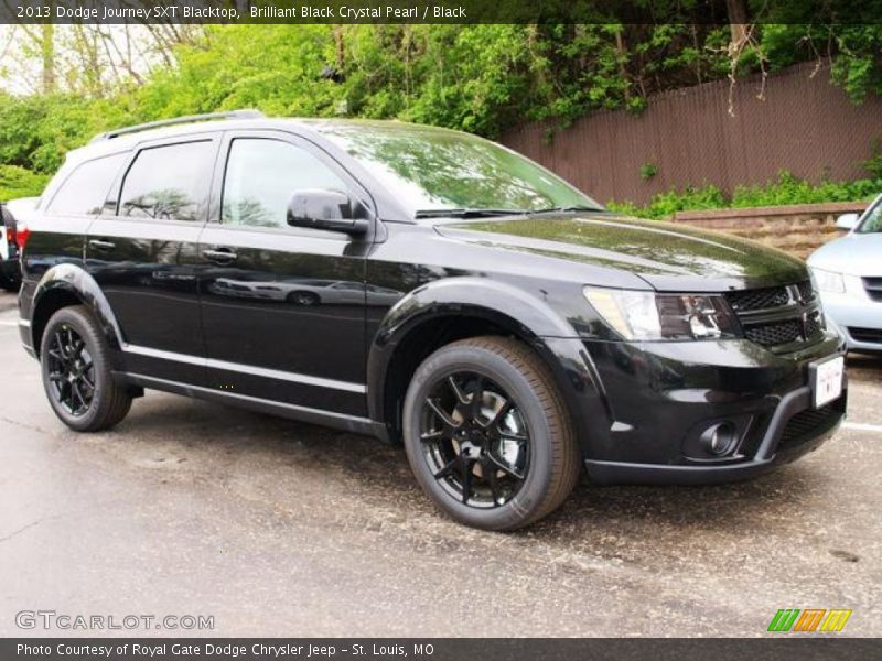 Brilliant Black Crystal Pearl / Black 2013 Dodge Journey SXT Blacktop