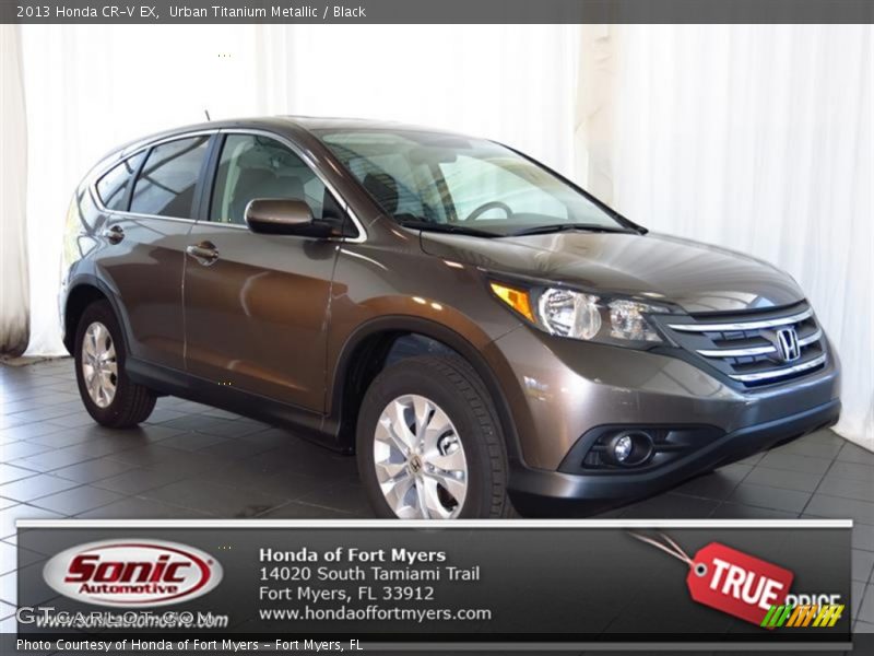 Urban Titanium Metallic / Black 2013 Honda CR-V EX