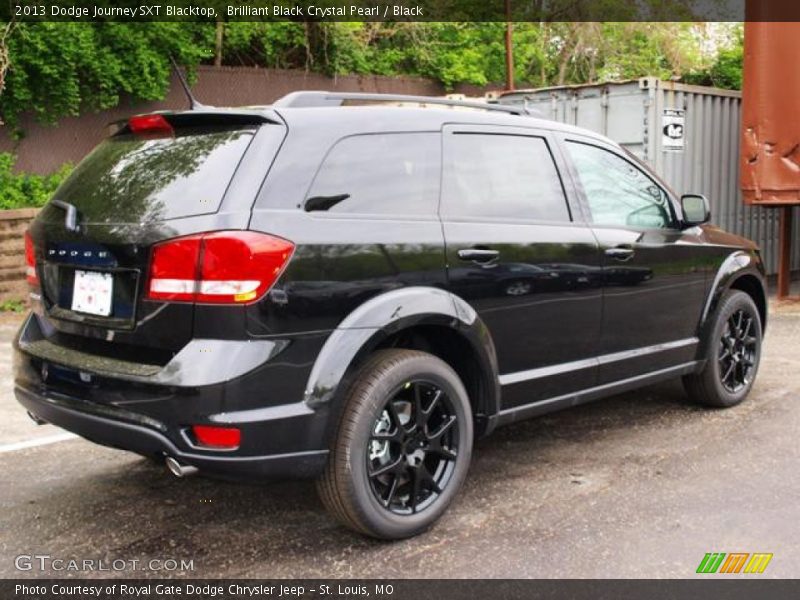 Brilliant Black Crystal Pearl / Black 2013 Dodge Journey SXT Blacktop