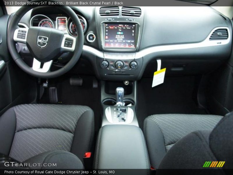 Brilliant Black Crystal Pearl / Black 2013 Dodge Journey SXT Blacktop