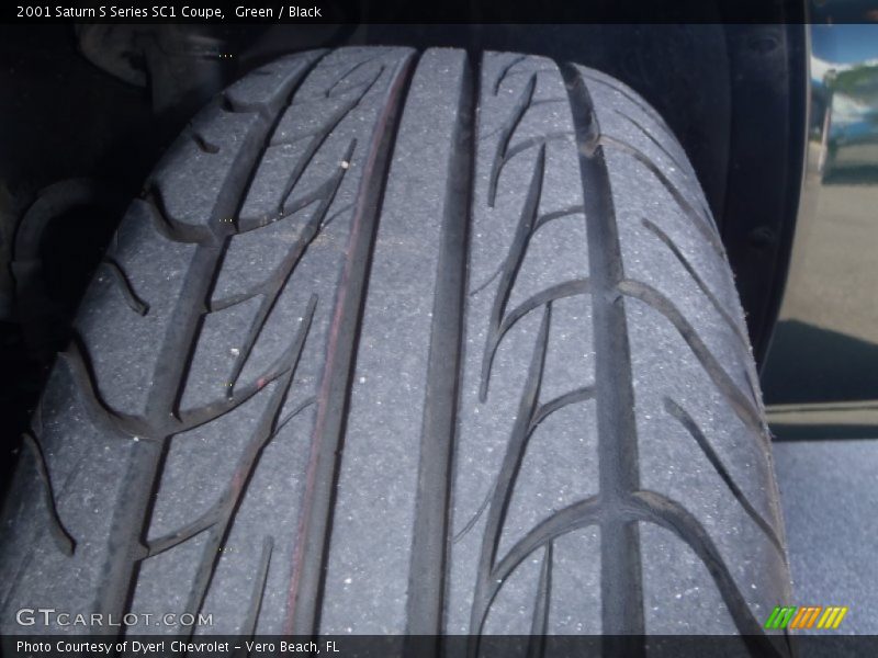Green / Black 2001 Saturn S Series SC1 Coupe