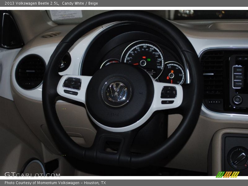 Candy White / Beige 2013 Volkswagen Beetle 2.5L