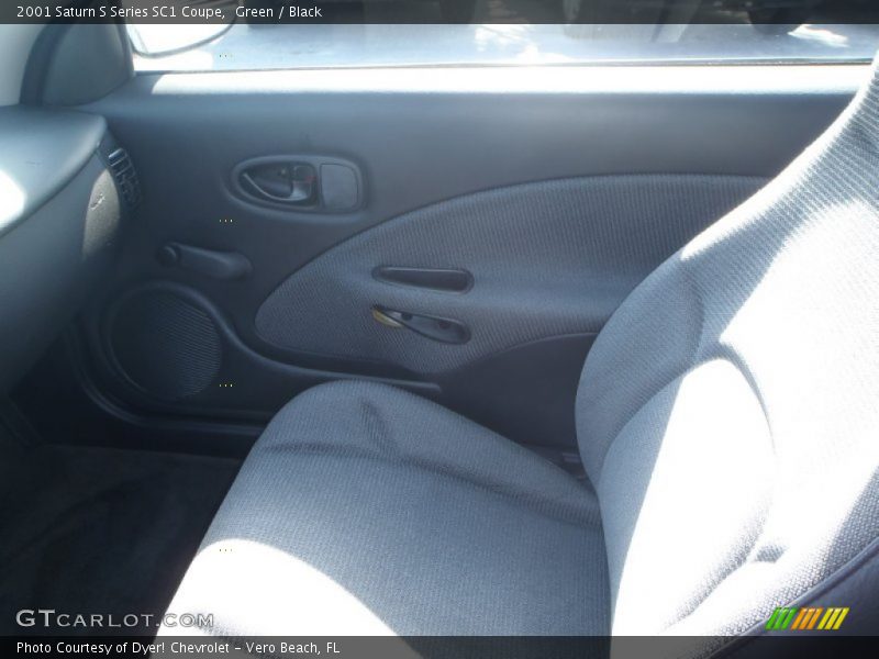 Green / Black 2001 Saturn S Series SC1 Coupe