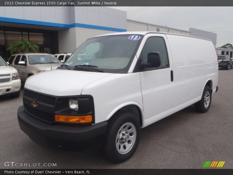 Summit White / Neutral 2013 Chevrolet Express 1500 Cargo Van
