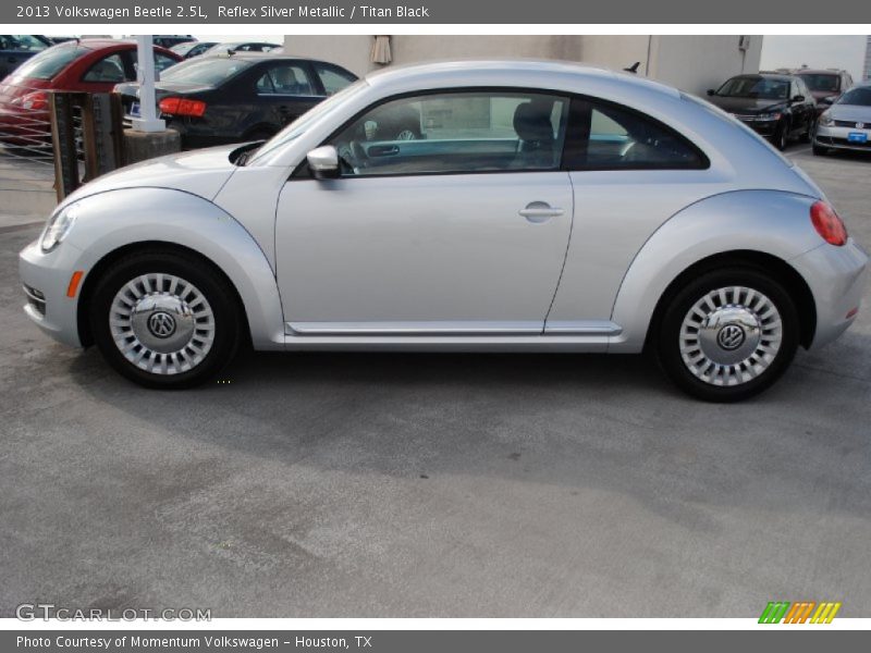 Reflex Silver Metallic / Titan Black 2013 Volkswagen Beetle 2.5L