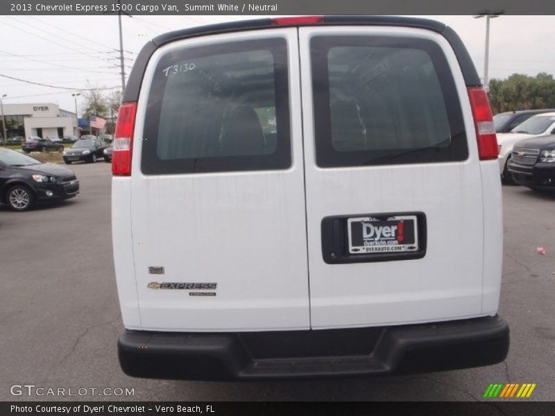 Summit White / Neutral 2013 Chevrolet Express 1500 Cargo Van