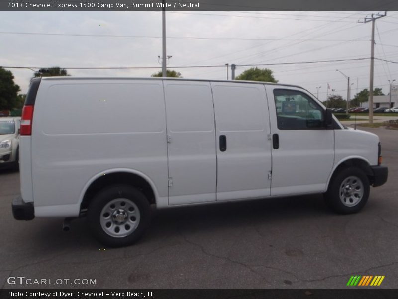 Summit White / Neutral 2013 Chevrolet Express 1500 Cargo Van