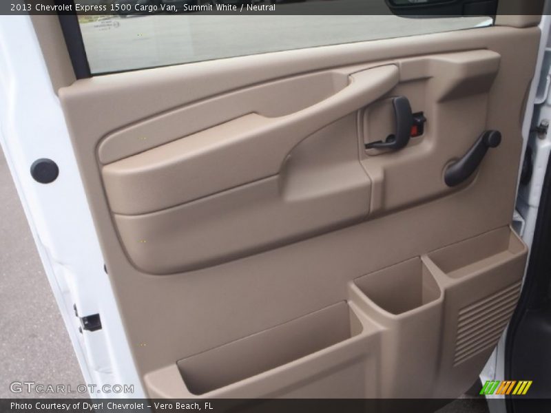 Summit White / Neutral 2013 Chevrolet Express 1500 Cargo Van
