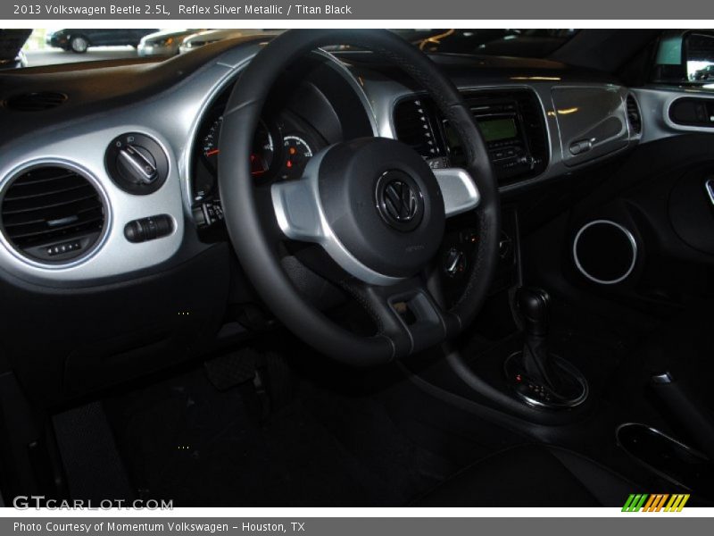 Reflex Silver Metallic / Titan Black 2013 Volkswagen Beetle 2.5L