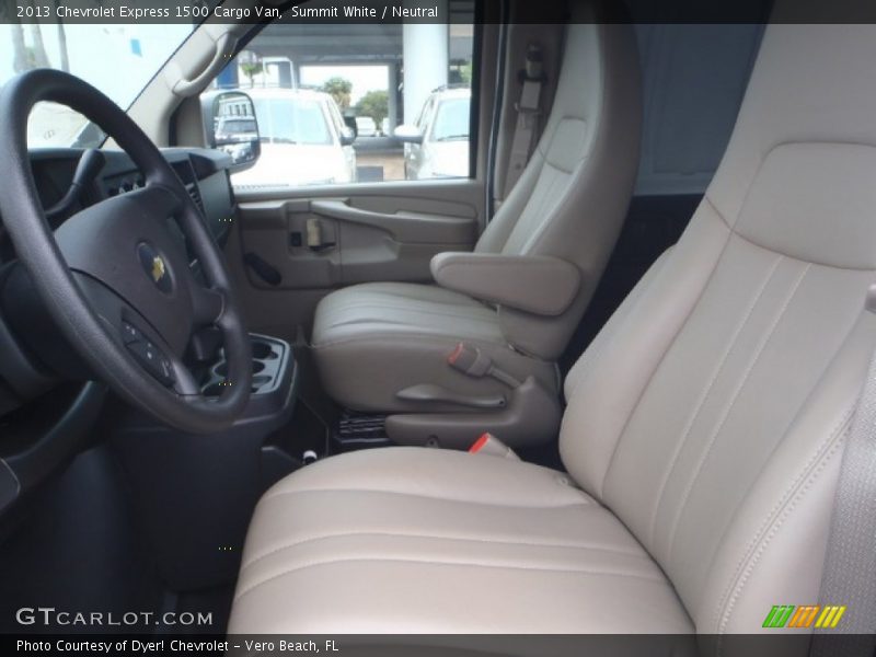 Summit White / Neutral 2013 Chevrolet Express 1500 Cargo Van