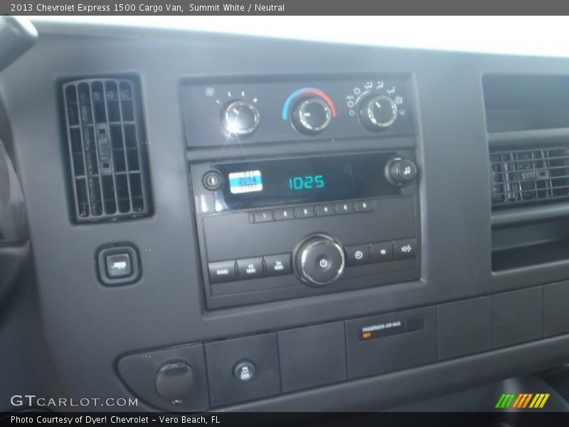 Summit White / Neutral 2013 Chevrolet Express 1500 Cargo Van