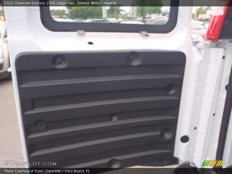 Summit White / Neutral 2013 Chevrolet Express 1500 Cargo Van