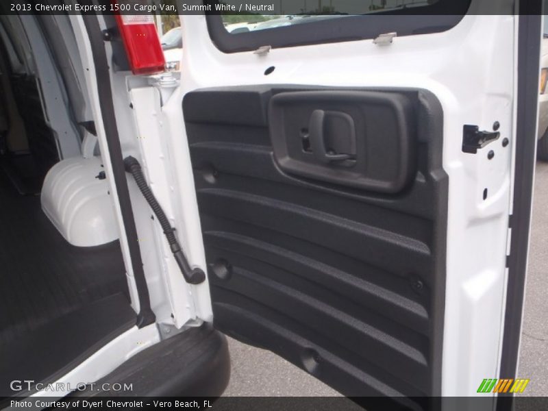 Summit White / Neutral 2013 Chevrolet Express 1500 Cargo Van