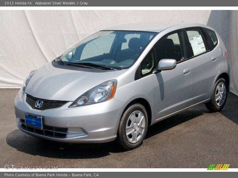 Alabaster Silver Metallic / Gray 2013 Honda Fit