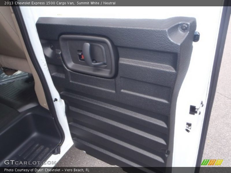 Summit White / Neutral 2013 Chevrolet Express 1500 Cargo Van