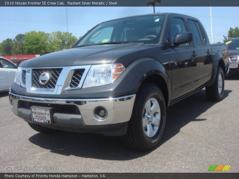 Radiant Silver Metallic / Steel 2010 Nissan Frontier SE Crew Cab