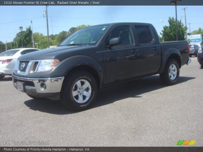 Radiant Silver Metallic / Steel 2010 Nissan Frontier SE Crew Cab