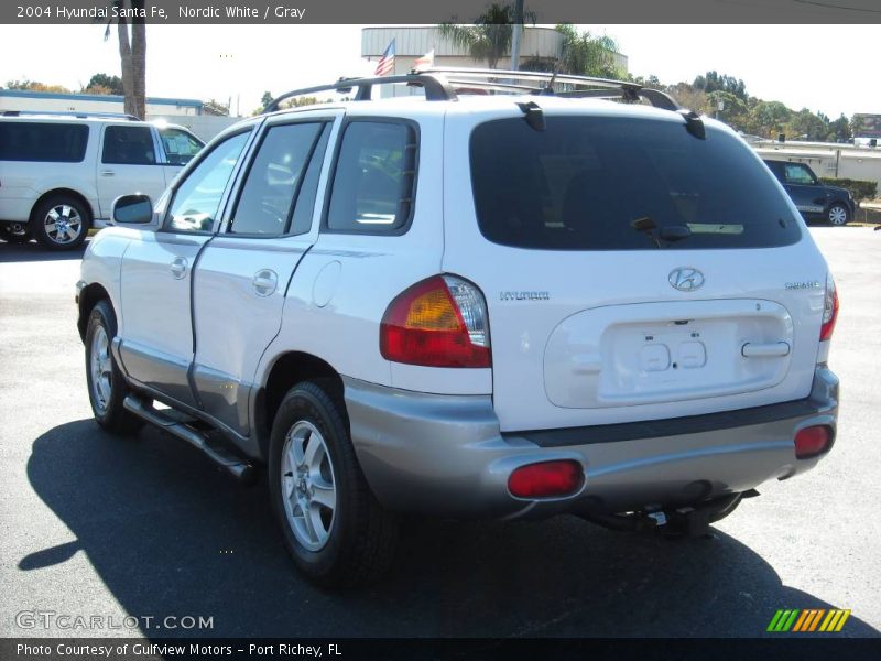 Nordic White / Gray 2004 Hyundai Santa Fe