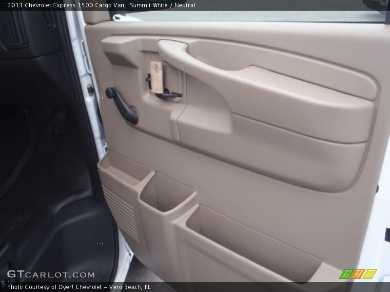 Summit White / Neutral 2013 Chevrolet Express 1500 Cargo Van