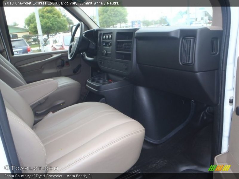 Summit White / Neutral 2013 Chevrolet Express 1500 Cargo Van