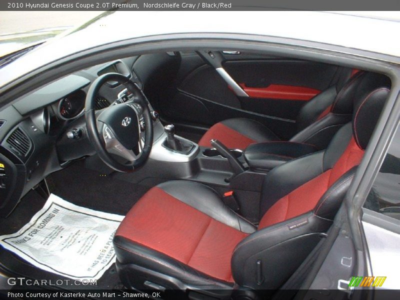  2010 Genesis Coupe 2.0T Premium Black/Red Interior